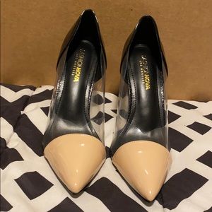Nude & black & transparent heels